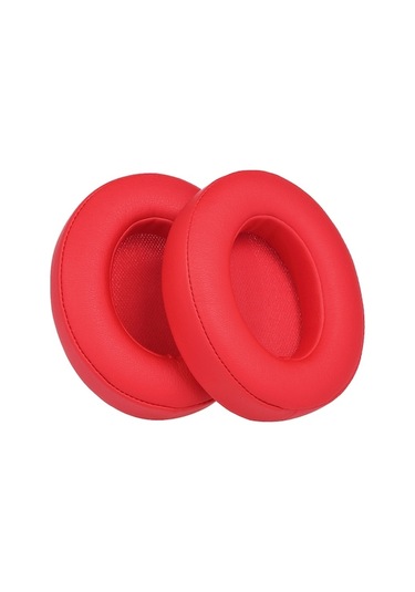 Beats Studio Kulak Üstü Kablolu/kablosuz Kulaklıklar İçin 2 Adet Yedek Kulak Yastıkları Kulak Yastığı Yastığı Kırmızı