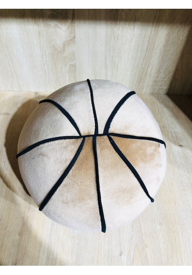 Yumuşak Peluş Basketbol Topu Sevimli Top Sarı Abyss