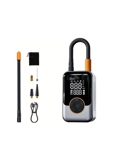 Primepickings Portable Wireless Inflator Taşınabilir Kablosuz Dijital Basınç Göstergeli Usb Şarjlı Araç Bisiklet Için Hava Kompresörü