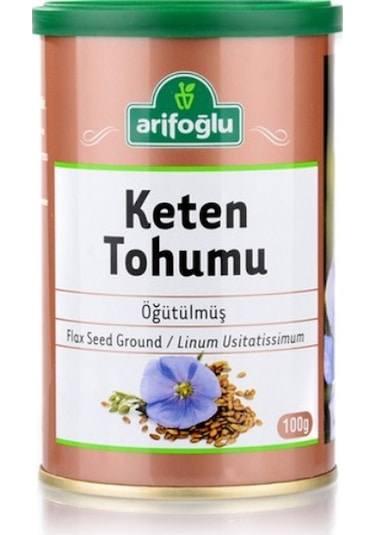 Arifoğlu Öğütülmüş Keten Tohumu Teneke 100 G
