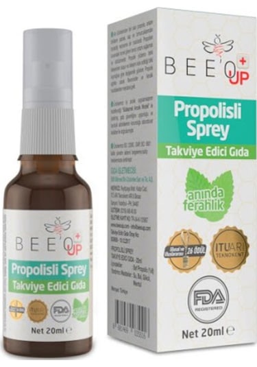 Bee'O Up Propolisli Ballı Boğaz Spreyi 20 ML