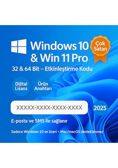 Mıcrosoft Windows 10 Pro Lisans Anahtarı