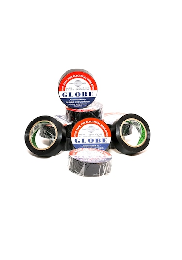 Globe Pvc Elektrik İzolasyon Bant "0.13x19x10yards" Siyah