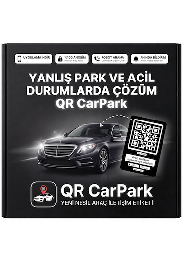 Qr Car Park-uyarı -kontrol Araç İletişim Etiketi