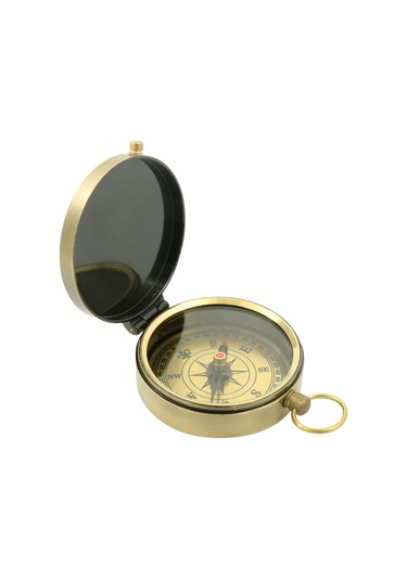 Yaozixa Retro Gümüş Çelik Konpas - Doğru Yön Belirleyici, Dayanıklı Metal, Kamp Ve Yürüyüş İçin