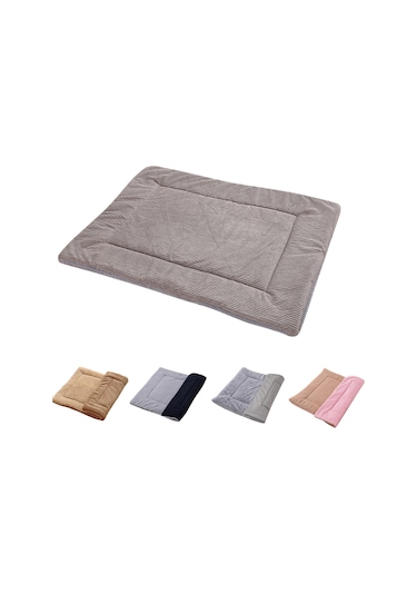 Vkemall Yumuşak Çift Taraflı Kedi Köpek Yatağı - Pamuklu Kışlık Pet Mat