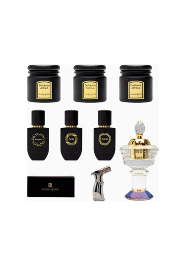 Touch Of Oud Perfume-dukhoon, Tütsü Hediye Seti, Lüks Oriental Koku