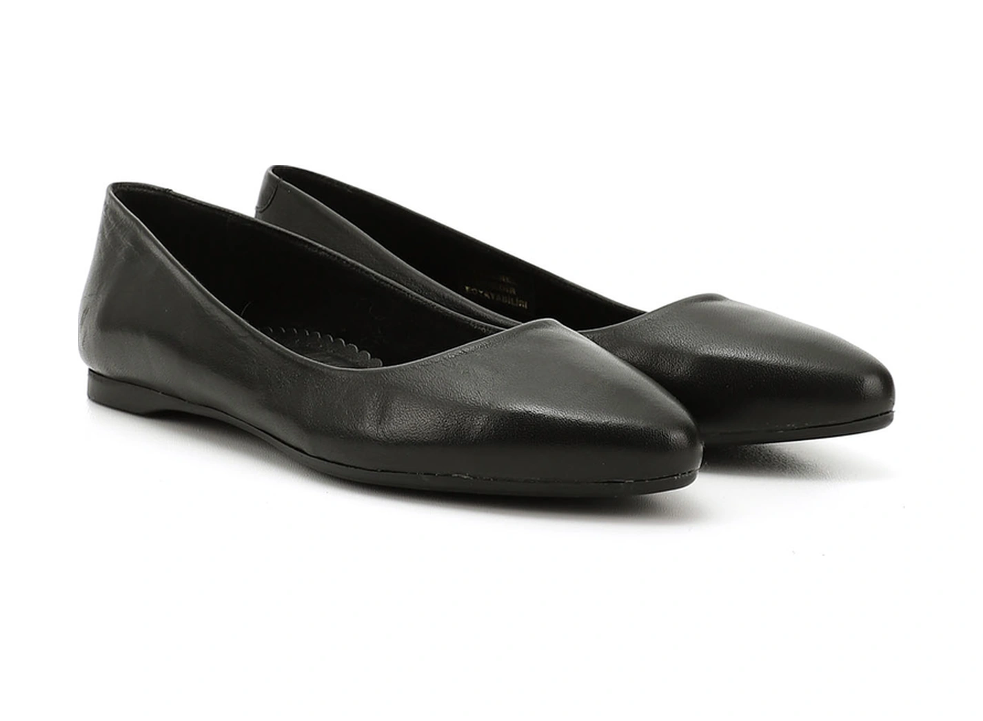 Gönderi R Kadın Siyah Sivri Burun Düz Taban Hakiki Deri Babet Ddza61313389 Siyah