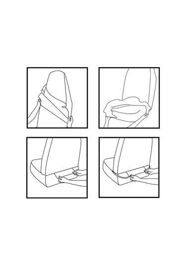 Yifomall "tirol Evrensel Tek Parça Araç Koltuk Kılıfı - Dayanıklı, Konforlu Ve Nefes Alabilir Siyah/bej/gri"