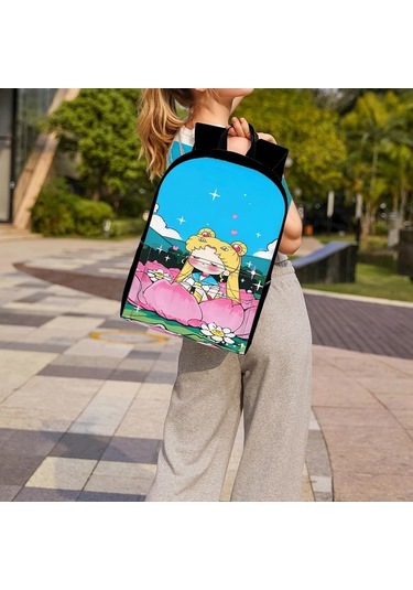 Trendooze Uygun, Siyah Siyah Sırt Seyahat, Sailor Organizasyon Moon Kawaii Karikatür, İş İnç İle, İçin, Genç, Dizüstü Çoklu Cf87 Çantası, Çalışması Bölmeleri Bilgisayara 15.6 İq Siyah