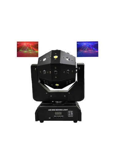 Quenlite Wash-400 Hareketli Lazer Strobe Disko Robot Işık 16x3w Sahne Disko Topu Dmx512