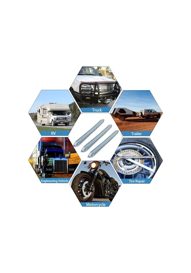 Sones 5 İn 1 Araba/motosiklet 12 İnç Lastik Tamir Kaldırma Aracı Levye Kolu Kırmızı Lastik Koruyucu İle