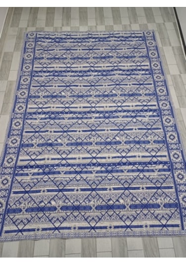 Savan Dokuma Halı Örtüsü 4m² 170 240 Kale Mavi Diğer