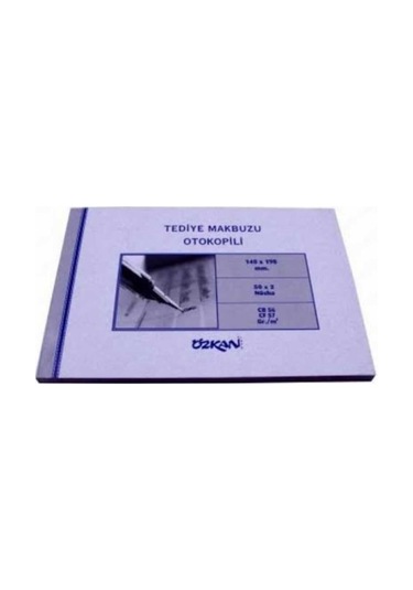 Tediye Makbuzu 140 190 Mm, 50x2 Nüsha, Otokopili 2li Set