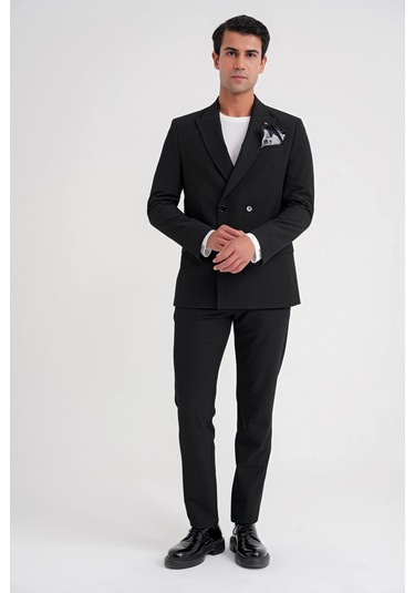 C 719 Ceket Comfort Siyah Siyah