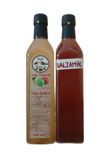 Sirke Mahzeni Elma + Balzamik Sirke 2 x 500 ML