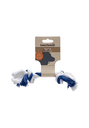 Beeztees Köpek Oyuncağı, Çift Düğümlü Diş İpi, Pamuk İplerden, 18x2,5x2,5cm, 50gr