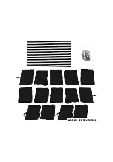 Pandami Iveco Daily 6/7 Nesil Uzun Şase 2014-2023 Uyumlu Siyah Raylı Oto Perde Takımı