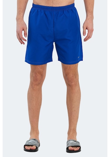Slazenger Rabı In Erkek Cepli Deniz Şortu Saks Mavi Mayo Saks Mavi