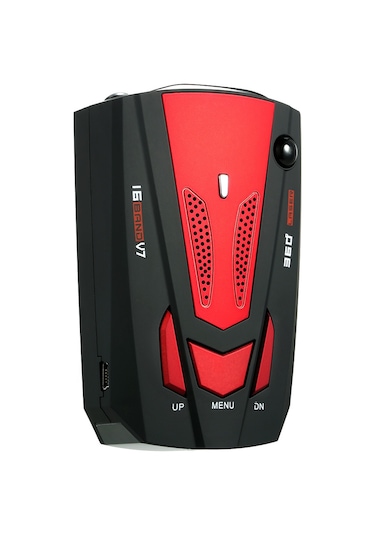 Konesam V7 Arabalık Radar Tespit Cihazı, İngilizce-rusça Desteği, Kırmızı Renk