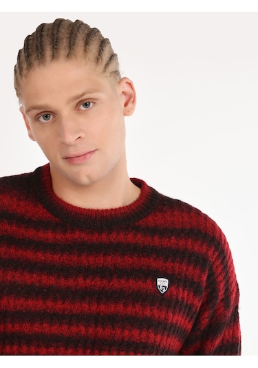 Colins Regular Fit Bisiklet Yaka Triko Mor Erkek Kazak Cl1065907 Mor Colins Regular Fit Bisiklet Yaka Triko Mor Erkek Kazak Cl1065907 Mor