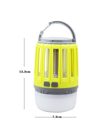 Lemestar Sarı Usb Şarjlı Dışarıda Kamp Için Led Işık Ve Elektrik Şoku İle Haşere Öldürücü, Ipx4 Su Geçirmez, Çok Amaçlı Kullanım