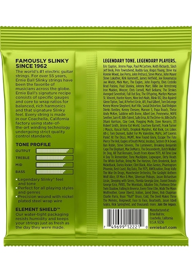 Ernie Ball P02221 Regular Slinky Nickel 10-46 Elektro Gitar Teli
