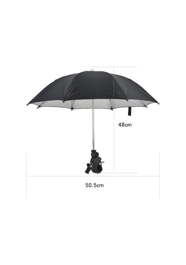 Tongxida 50cm Kamera Şemsiye, Ayarlanabilir Telefon Şemsiyesi Klipsli Güneşlik