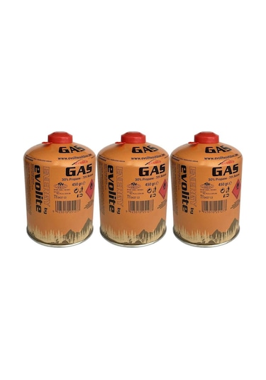 Evolite 450 Gr. Gaz Ocak Kartuşu 3 Adet Evo-011-a1