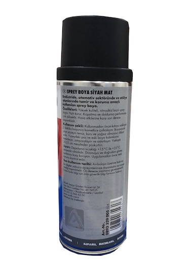Würth Sprey Tampon Boyası Siyah Mat 400 Ml N11.781