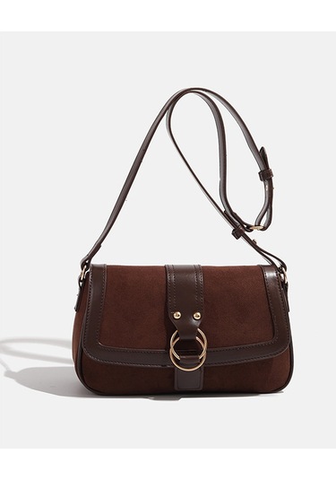 Charhp&kejnt Retro Çanta Buzlu Omuz Askılı Çanta Kahve Kahverengi