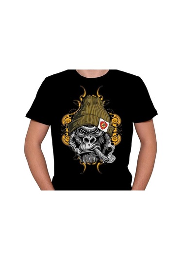 Monkey Puro Maymun Retro Tişört Unisex T-shirt 001
