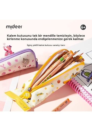 Tuomeng Kalem Kutusu, Öğrenci Kalem Kutusu, Tasarım, Güzel Görünümlü Kalem Kutusu, İlginç Şekilli Kalem Kutusu, Mor Md1349 Mor