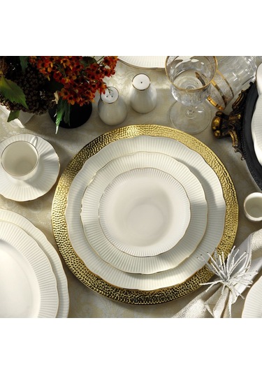 Kütahya Porselen Bone İlay 83 Parça Yemek Takımı