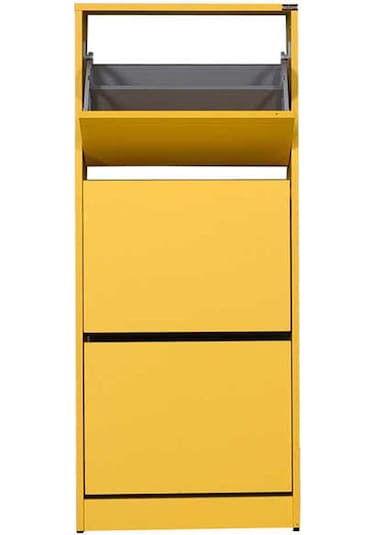 Flat Duo 3 Katlı Ayakkabılık Dolabı - Hardal