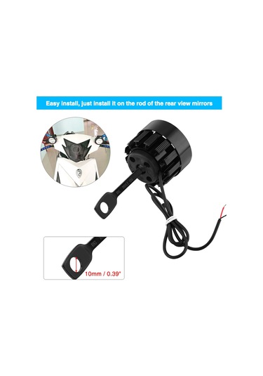 Xiyyadms Motosiklet Led Feneri Çifti 24w Yüksek Parlaklık 4 Ledli Universal Kullanim Araç Isigi Sis Lambasi Dayanıklı Alüminyum Tabanlı Kolye Montajlı