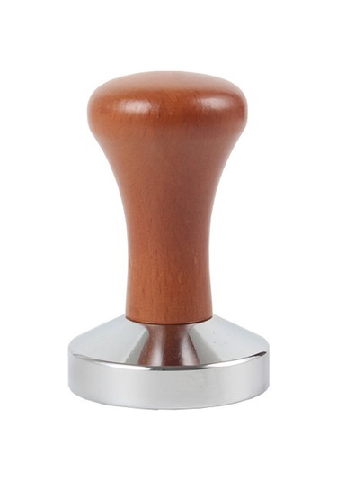 Yaozixa Kahve Tamamlama Aleti Ahşap Saplı Metal 53mm Pres, Gelişmiş Kuru Kahve Dağıtımı Ve Presleme Fonksiyonu İle Espresso İçin Uygun Koyu Ahşap Rengi Metal Altlık Diğer