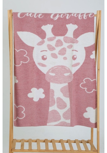 Yumuşak Bebek Çocuk Battaniyesi Mevsimlik 90x100 Cm Pembe