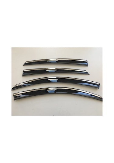 Renault Clio 4 2012 - 2017 Kromlu Cam Rüzgarlık 4'lü