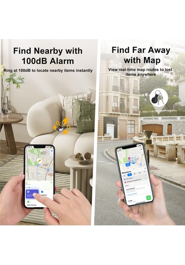 Maiyame F18 Bluetooth  - Apple Mfi Onaylı, Global Konum, 10 Ay Pil Ömrü, Siyah, 1 Adet Find My Uygulaması İle Uyumlu
