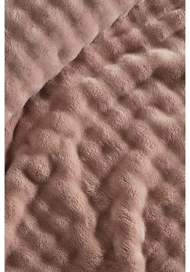 Bubble Battaniye Seti Tek Kişilik Pudra Pudra