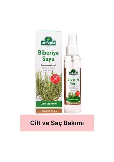 Biberiye Suyu 125ml X 2 Adet - Rosemary Hydrosol - Biberiye Hidrosölü