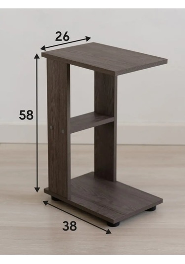 Furnı Home Yatak Başüstü Sehpası 162405783 Anchor Koyu Dişbudak