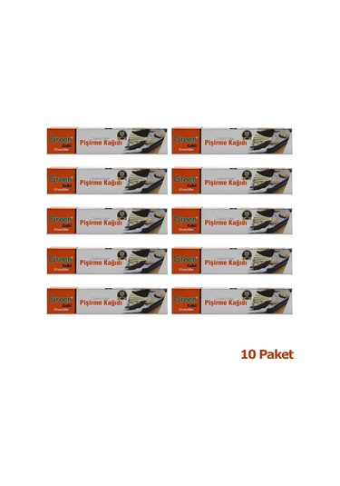 Geen Cuki Yağlı Fırın Tepsi Pişirme Kızarma Kağıdı - 37 CM  x  50 Metre - 10 Kutu