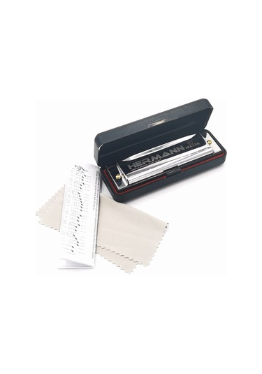 Hermann Mayer Hm10c Silver Harmonica - Domajör Mızıka