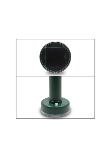 Tenfowee Dış Mekan Güneş Enerjili Ultrasonik Sıçan Ve Haşere Kovucu, Bahçe Çiftlik İçin Dayanıklı Hayvan Kontrol Cihazı Kare Model