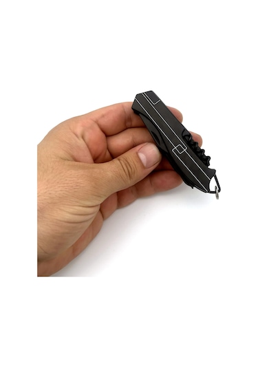 Valkyrie 11 Fonksiyonlu Kamp Cep Çakısı Multitool Siyah
