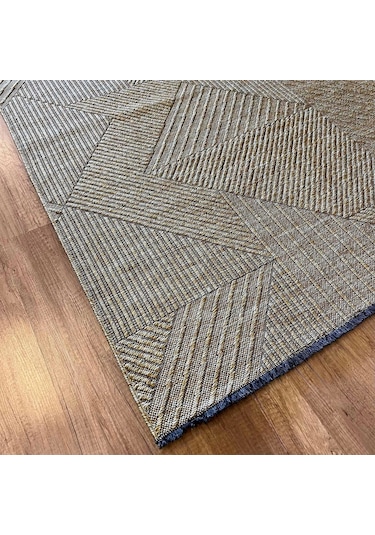 Hoom Rugs Mirel 7311 Yeşil Kaymaz Pamuklu Dekoratif Kilim
