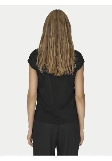 Only 15136069 V Yaka Kolsuz Kadin Body - Siyah Siyah