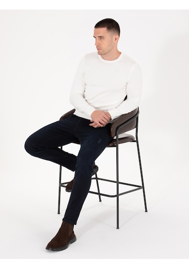 Pierre Cardin Erkek Ekru Kazak /triko 50270179-vr019 Ekru